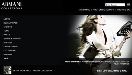 Emporio Armani online | Fashion Shops 